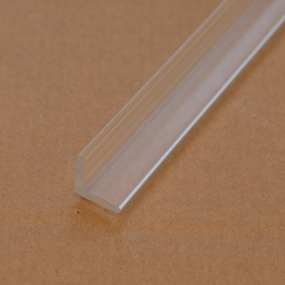 15mm Clear Acrylic Angle Profile 90